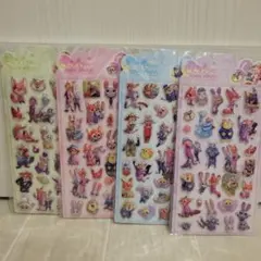 ぷくぷくシール ズートピア 4枚セット