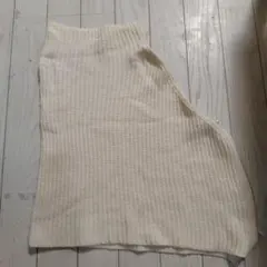 ラウンジドレス　ニット　ポンチョ　ベージュ