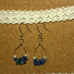 ラピスラズリのピアス