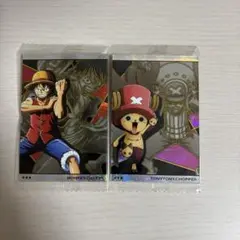 ONE PIECEウエハース　ルフィ&チョッパー