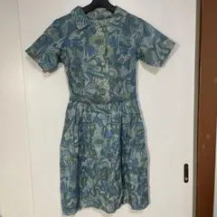 美品 CALICO カシュクールワンピース グレー 絞染Lサイズ 42,000円