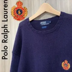 レアデザイン Polo Ralph Lauren コットンニットセーター 90s