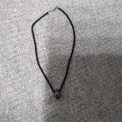 お値下げスカルペンダント ブラックネックレス