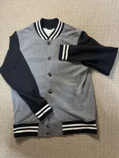 BACK NUMBER スタジャン L グレー/ブラック