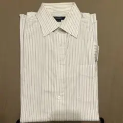 BURBERRY ロンドン 長袖シャツ M85 ホワイト ストライプ