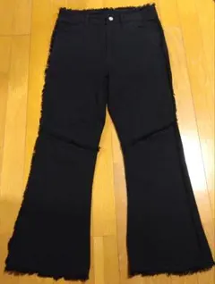 GIDEAL fringe flare denim pants サイズ2のサムネイル