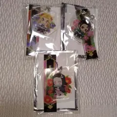 y●ぺたん娘トレーディングルームキーホルダー煉獄杏寿郎竈門禰豆子竈門炭治郎誕生花