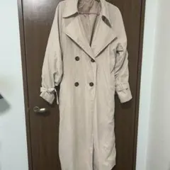ベージュ トレンチコート ロングMサイズ