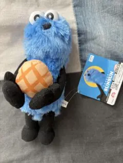 タグ付き　パペットスンスン パンぬいぐるみ メロンパン