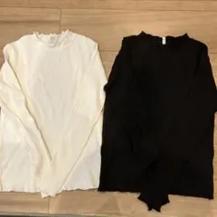 GU150女の子長袖カットソー2枚