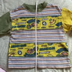 カラフル長袖プリントトレーナー