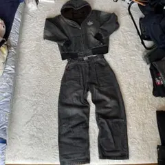 9090 NINETY デニムセットアップ ダークグレー