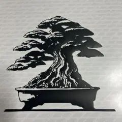 盆栽2 切り絵 BONSAI フレーム付き