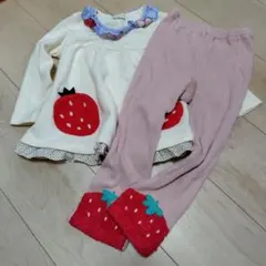 ベビーチアー　セットアップ　いちご　100