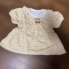 loulou Ami チェック柄 さくらんぼ 半袖Tシャツのサムネイル