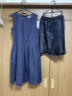 M-PREMIER COUTURE ワンピース ネイビー フォーマル 結婚式