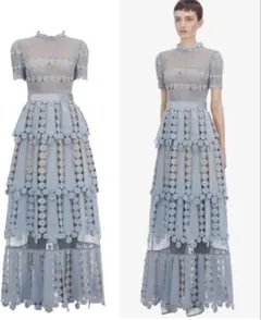 self-portrait セルフポートレート花柄総レース ドレス 結婚式 美品