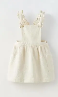 新品 ZARA ジャンパースカート スカート ワンピース ベージュ エクリュのサムネイル