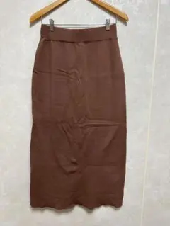 【La-gemme】スリットニットスカート