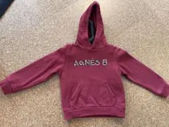 AGNÈS B. フード付きトレーナー ワインレッド