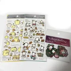 【正規品】サンリオ　大人の図鑑シール　ポムポムプリン　ポチャッコ　2点セット