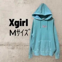 X-girl エックスガール パーカー プルオーバー M