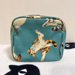 ブルーブルーエ　ネコ　ポーチ