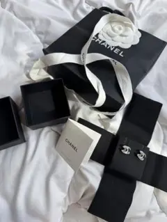 CHANEL CCロゴクリスタルピアス