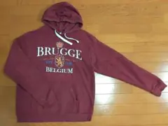 Lサイズ　ヨーロッパ古着　バーガンディ　パーカー　Kimme