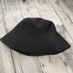 ☘️ユニクロ　UVカット　ニット　バケットハット　ブラック　黒