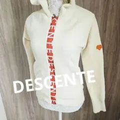 未使用級　DESCENTE GOLF　デサント　ロゴニットパーカー　デカロゴ