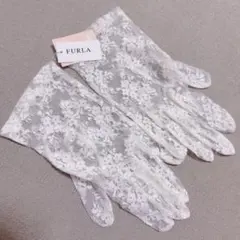 新品タグ付き✨FURLA レースグローブ 手袋 ホワイト、ウエディングのサムネイル