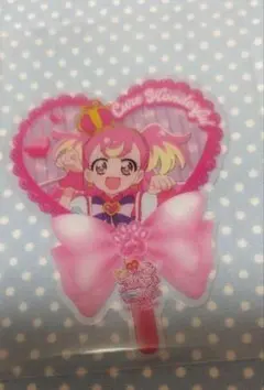 映画プリキュア　特典うちわ型クリカ[キュアワンダフル]