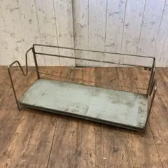 昭和レトロ 当時物 ヴィンテージ ブックスタンド 本立 書棚 スチール製 古道具