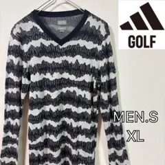 【adidas GOLF】adipure Vネックニット　ゴルフ　メンズＬＬ