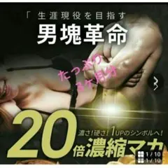 たっぷり3ヶ月分！【超濃縮マカ×トンカットアリで生涯現役を目指す】W濃縮パワー