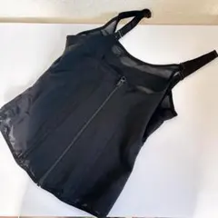 新品・未使用 ブラック ジッパー キャミソール コルセット XLサイズ