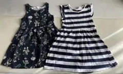 H&M ノースリーブワンピース 2-4Y 2点セット