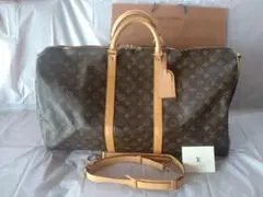 美品 ルイ ヴィトン モノグラム キーポル 60