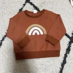 レインボー刺繍 トレーナー 6-9ヶ月