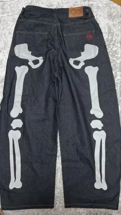 希少【mnml】スケルトン ブラックデニム 30スカル dab着用 美品 | Mercari