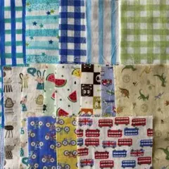 カラフルなガーゼ生地⭐️10×20cm✖️20枚セット