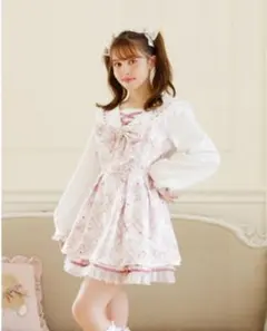 LIZLISA Sewing Bear柄セットアップ ホワイト