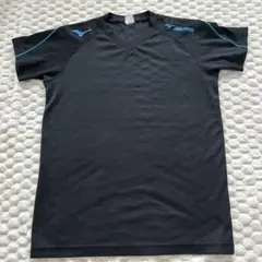MIZUNO Vネック スポーツシャツ ブラック Mサイズ