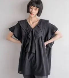LOWRYSFARM ローリーズファーム フリルチュニックブラウス