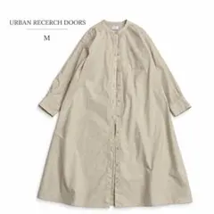 URBAN RESEARCH DOORS シャツワンピース ロング バンドカラー
