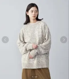 CITEN MIXヤーン クルーネック ニット