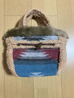 ファートートバッグ　ネイティブ柄　アメリカン
