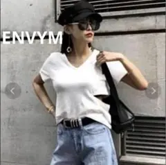 ENVYM カッティングTシャツ　ホワイトのサムネイル