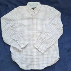 エイチ&エム　チェックボタンダウンシャツ　130㎝